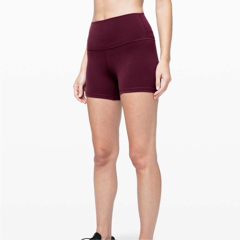 lululemon athletica high rise Maroon Athletic Shorts - Picture 3 of 7